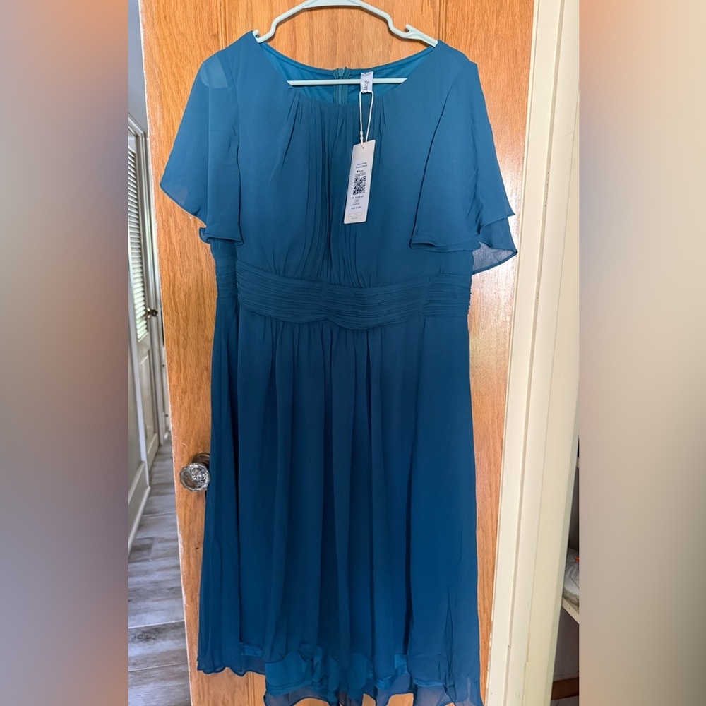 Ever Pretty Teal Midi Dress New with Tags - Picture 2 of 8